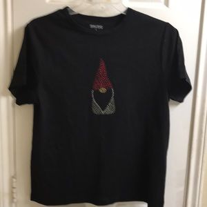 Baltic 100% cotton short sleeve tee shirt with crystals NWOT